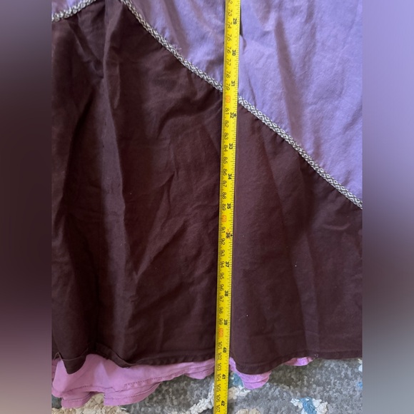 BCBG Maxazria Color Block Purple Brown Sleeveless Midi Dress Size 8 - Picture 10 of 13